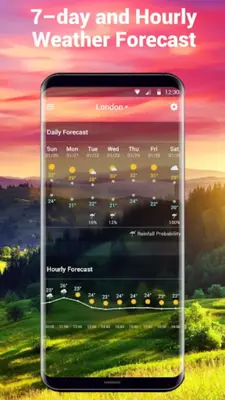 Local Weather Widget&Forecast android App screenshot 1